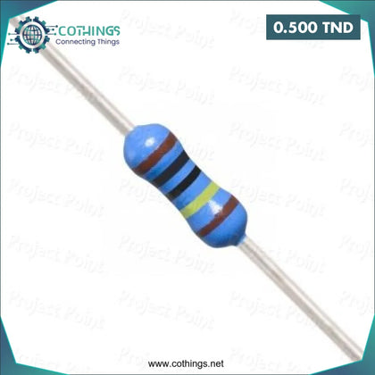 Résistance axial avec bandes de couleur, résistance 1MΩ 1/4W 1% pour circuit