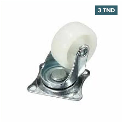 Roulette pivotante universelle Roue blanche pour robot - Domotique