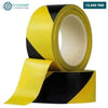 Acheter RUBAN D'AVERTISSEMENT ADHESIF JAUNE & NOIR 48MM X 33METRE VOREL en Tunisie - Disponible au meilleur prix sur CoThings