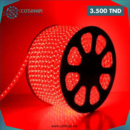 Ruban LED 3Ship Rouge 220V(1 Metre) - Domotique Tunisie