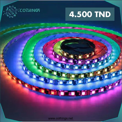 Ruban LED RGB 5050 (1 Metre) - Domotique Tunisie