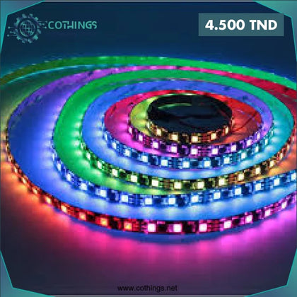 Ruban LED RGB 5050 220V(1 Metre) - Domotique Tunisie