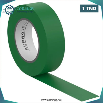 Ruban toile isolant 10 mètres largeur Vert 1 cm - Domotique Tunisie