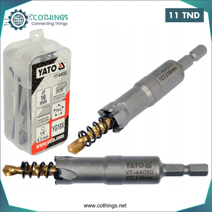 Scie à trépan Yato carbure 16 mm Domotique Tunisie