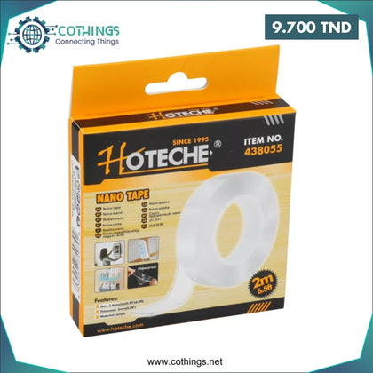 Scotch double face nano 24MM*2M HOTCHE - Domotique Tunisie