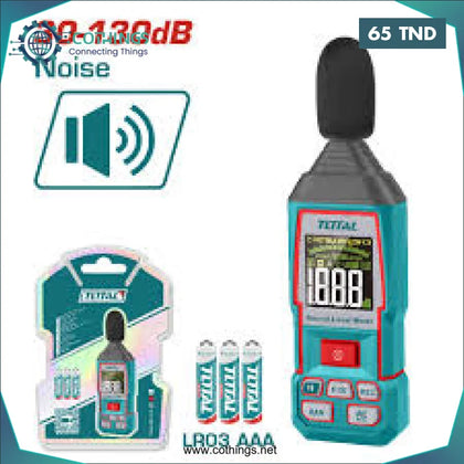 Sonometre numerique 30-130dB haute precision et retroeclaire total
