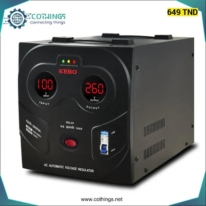 Stabilisateur de tension KEBO ODR-5KVA-100v / 260V - Domotique Tunisie