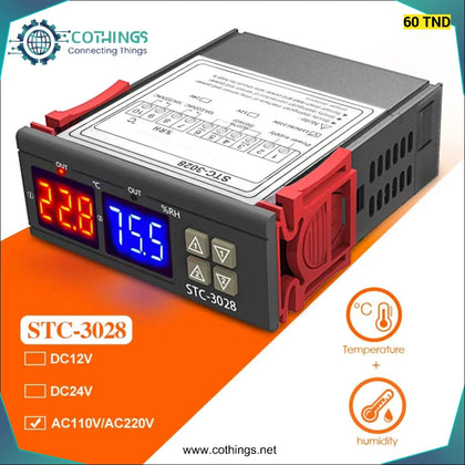 STC-3028 Controleur Regulateur De Température Et Humidité 220V