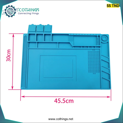 Tapis de travail en silicone à isolation thermique magnétique 45 *