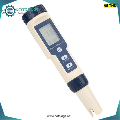 Testeur de qualité de l’eau 5-en-1 EC/TDS/PH/TEMP/SAL (EZ-9909