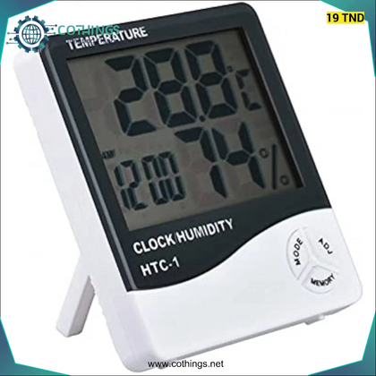 Thermomètre électronique de température et d’humidité