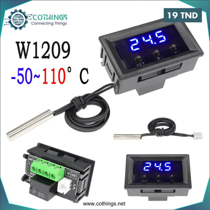Thermostat numérique LED W1209WK CC 12 V régulateur de température