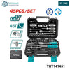 Acheter THT141451 – Jeu Douilles 1/4 Pouce TOTAL 45 Pièces – Rapide en Tunisie - Disponible au meilleur prix sur CoThings