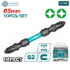 Acheter TOTAL Embouts Tournevis PH2X60 65mm Haute Visibilité Ensemble 10 Pièces Tacim16PH233 en Tunisie - Disponible au meilleur prix sur CoThings