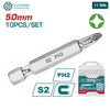 Acheter Total JX 10 Embouts PH2 Acier S2 50 mm Boîte Fiables tac16ph223 en Tunisie - Disponible au meilleur prix sur CoThings