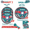 Acheter TOTAL Kit 5 Disques Tronçonner 76 Mm Métal Inox Alésage 10 Mm 1,2 Mm TAC303768 en Tunisie - Disponible au meilleur prix sur CoThings