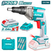 Acheter TOTAL Visseuse Plaquiste Sans Fil 20V Brushless P20S 2,0Ah TDSLI204281 en Tunisie - Disponible au meilleur prix sur CoThings