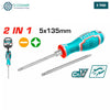 Acheter Tournevis 2EN1 5X135MM THT250226 TOTAL 5X135MM PH1 SL5 en Tunisie - Disponible au meilleur prix sur CoThings