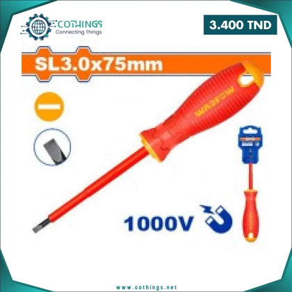 Tournevis FRANC 3.0 * 75MM isolé 1000V