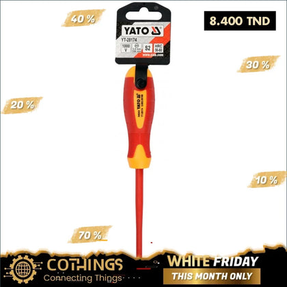 Tournevis Francais Isolee 1000V 3.5X100Mm