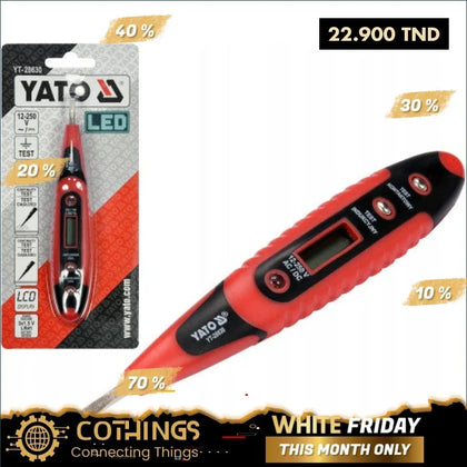 Tournevis Teste Digital 12-220V