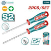 Acheter Tournevis TOTAL 2 Pièces Plat et Cruciforme S2 Magnétique tksds0226 en Tunisie - Disponible au meilleur prix sur CoThings