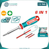Acheter Tournevis TOTAL 6 En 1 – Embouts Réversibles en Tunisie - Disponible au meilleur prix sur CoThings