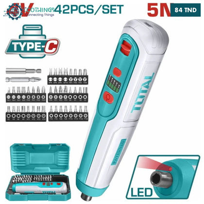 TSDLI04062 – Tournevis TOTAL 4V Type-C 5Nm – Bricolage