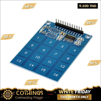 TTP229 Module de commutateur tactile capacitif à 16 voies - Domotique