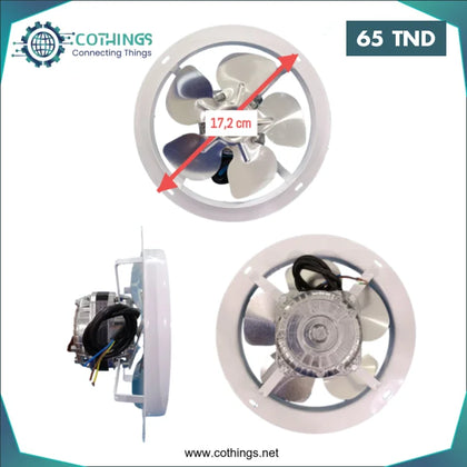 Ventilateur extractuer 220V D=172mm - Domotique Tunisie