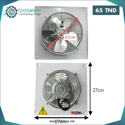 Ventilateur extractuer 220V D=172mm L=270mm - Domotique Tunisie