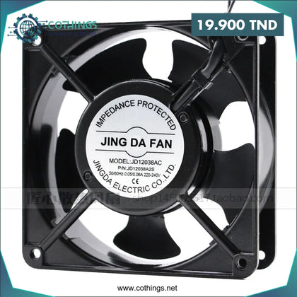 Ventilateur de refroidissement 120*120*38mm à double bille 220 V