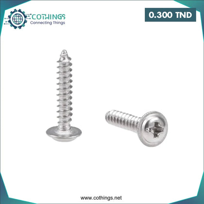 Vis à tête cylindrique en acier inoxydable M3x12 mm - Domotique