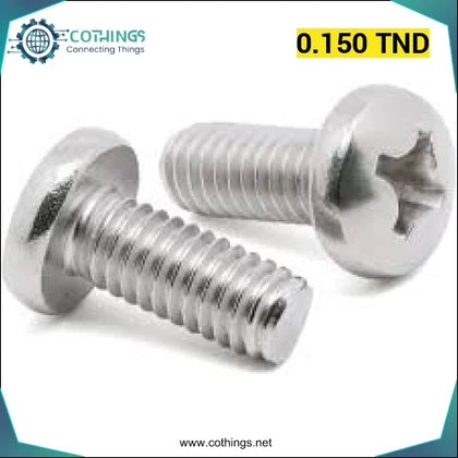 Vis à tête cylindrique M3x10mm - Domotique Tunisie