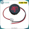 Voltmètre circulaire à affichage numérique LED DC 4-100V 2 fils