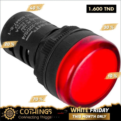 Voyant Rouge 220V ND16-22DS/4