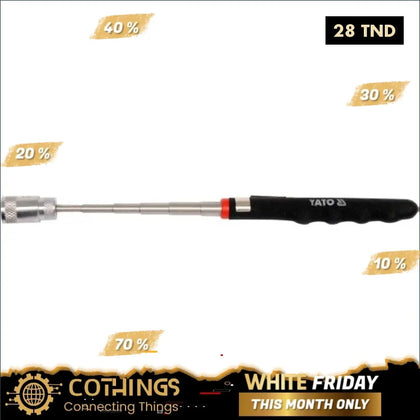 Yato YT-06611 – Telescopic Magnetic Pick Up Tool with 1 LED